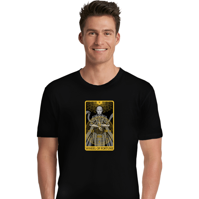 Shirts Premium Shirts, Unisex / Small / Black Tarot Wheel Of Fortune