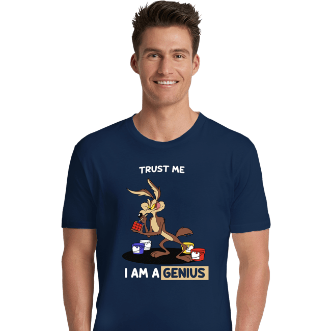 Shirts Premium Shirts, Unisex / Small / Navy Trust Me I Am A Genius