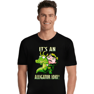 Shirts Premium Shirts, Unisex / Small / Black It's An Alligator Loki!