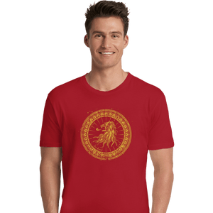 Shirts Premium Shirts, Unisex / Small / Red Seal Of Lions