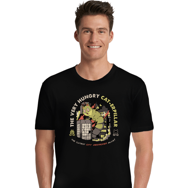 Secret_Shirts Premium Shirts, Unisex / Small / Black A Very Hungry Cat-Erpillar