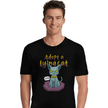 Load image into Gallery viewer, Shirts Premium Shirts, Unisex / Small / Black Adopt A Lying Cat
