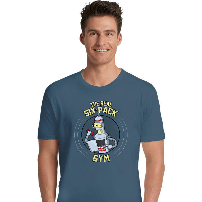 Shirts Premium Shirts, Unisex / Small / Indigo Blue The Real Six Pack
