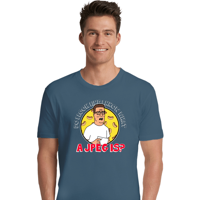 Daily_Deal_Shirts Premium Shirts, Unisex / Small / Indigo Blue JPEG Hank