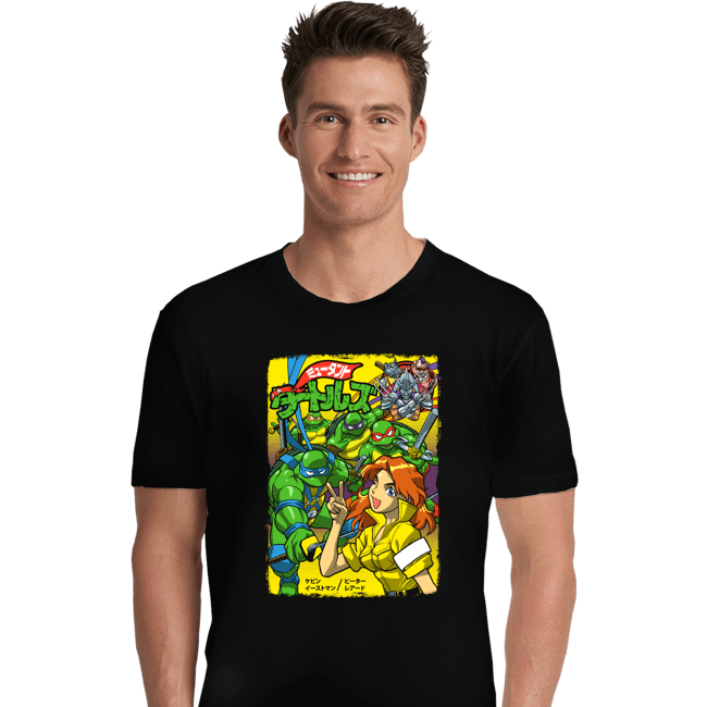 Daily_Deal_Shirts Premium Shirts, Unisex / Small / Black Turtles Japan