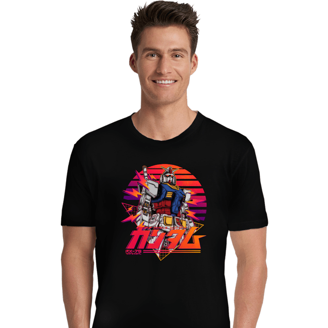 Secret_Shirts Premium Shirts, Unisex / Small / Black Gundam 78 Retro