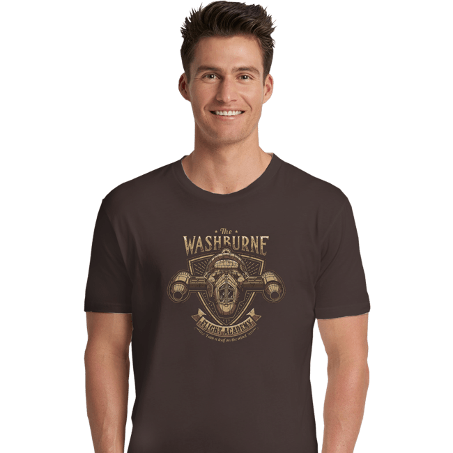 Shirts Premium Shirts, Unisex / Small / Dark Chocolate Washburne Flight Academy