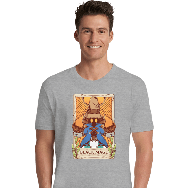 Secret_Shirts Premium Shirts, Unisex / Small / Sports Grey Black Mage Tarot Card