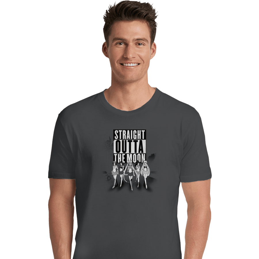 Shirts Premium Shirts, Unisex / Small / Charcoal Straight Outta The Moon
