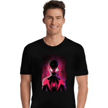 Load image into Gallery viewer, Daily_Deal_Shirts Premium Shirts, Unisex / Small / Black Glitch Miles Spider
