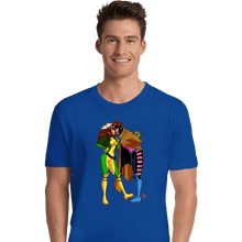 Load image into Gallery viewer, Daily_Deal_Shirts Premium Shirts, Unisex / Small / Royal Blue Rogue And Gambit Love
