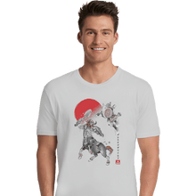 Load image into Gallery viewer, Shirts Premium Shirts, Unisex / Small / White Battle In Death Mountain Sumi-e
