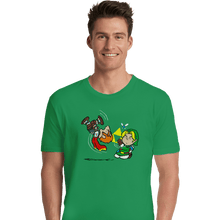 Load image into Gallery viewer, Secret_Shirts Premium Shirts, Unisex / Small / Irish Green Triforce Gag
