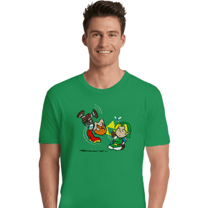 Secret_Shirts Premium Shirts, Unisex / Small / Irish Green Triforce Gag