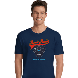 Shirts Premium Shirts, Unisex / Small / Navy Grab A Towel