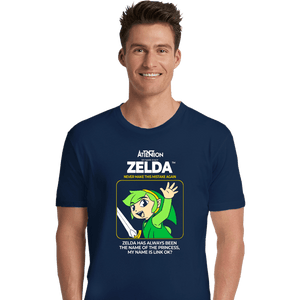 Daily_Deal_Shirts Premium Shirts, Unisex / Small / Navy Not Zelda