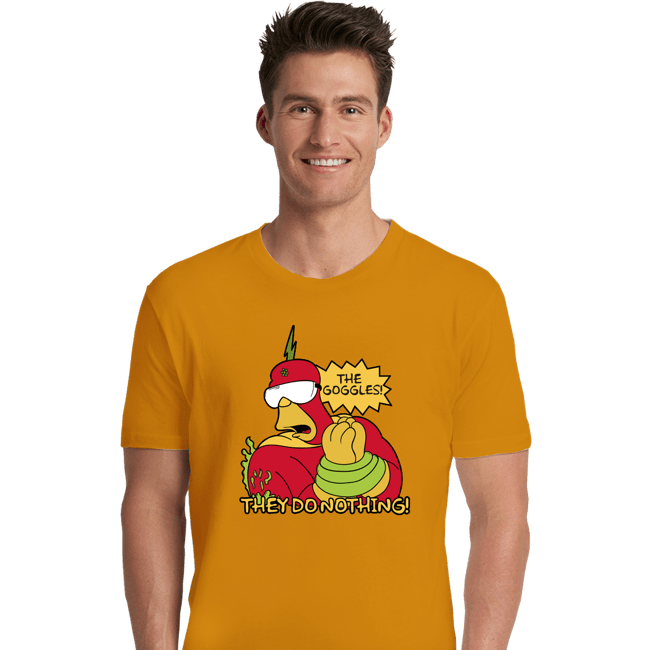 Secret_Shirts Premium Shirts, Unisex / Small / Gold The Goggles!