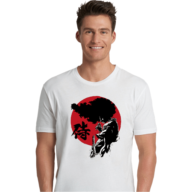 Daily_Deal_Shirts Premium Shirts, Unisex / Small / White Afro Sumi-E