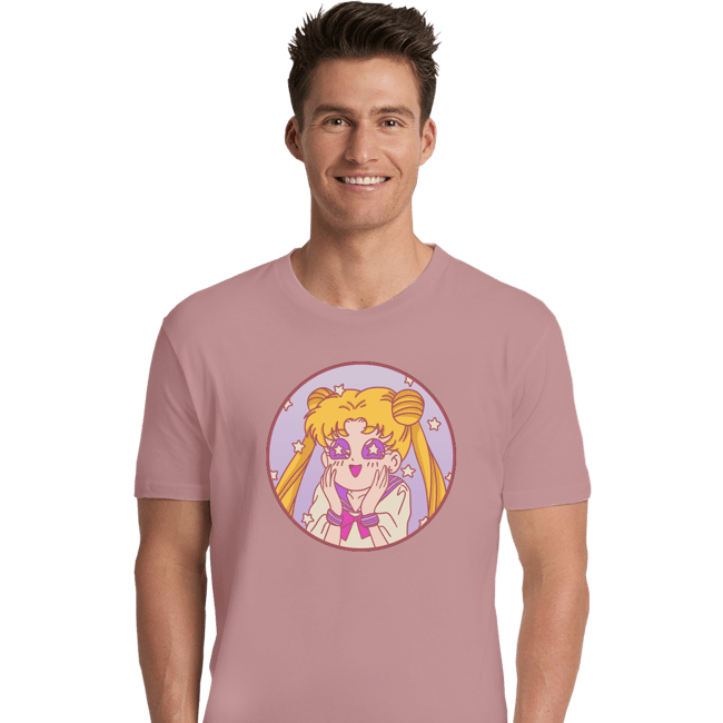 Secret_Shirts Premium Shirts, Unisex / Small / Pink Pastel Moon