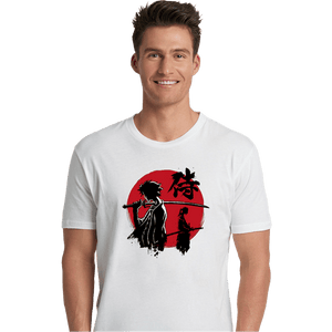 Daily_Deal_Shirts Premium Shirts, Unisex / Small / White Mugen And Jin Sumi-e