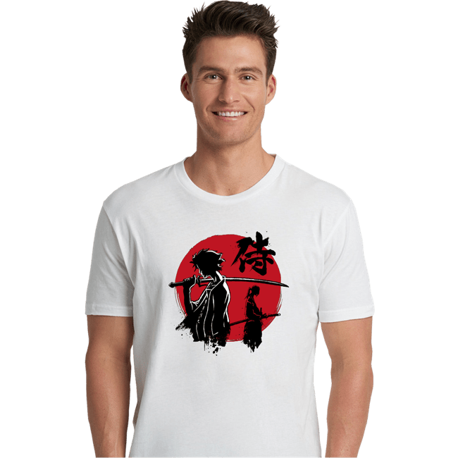 Daily_Deal_Shirts Premium Shirts, Unisex / Small / White Mugen And Jin Sumi-e
