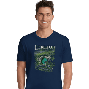 Shirts Premium Shirts, Unisex / Small / Navy Visit Hobbiton