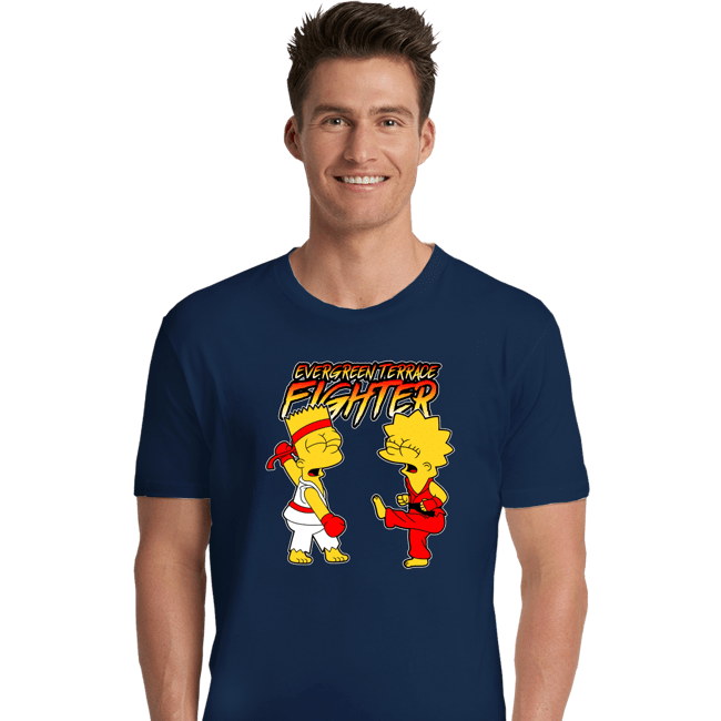 Daily_Deal_Shirts Premium Shirts, Unisex / Small / Navy Evergreen Terrace Fighter