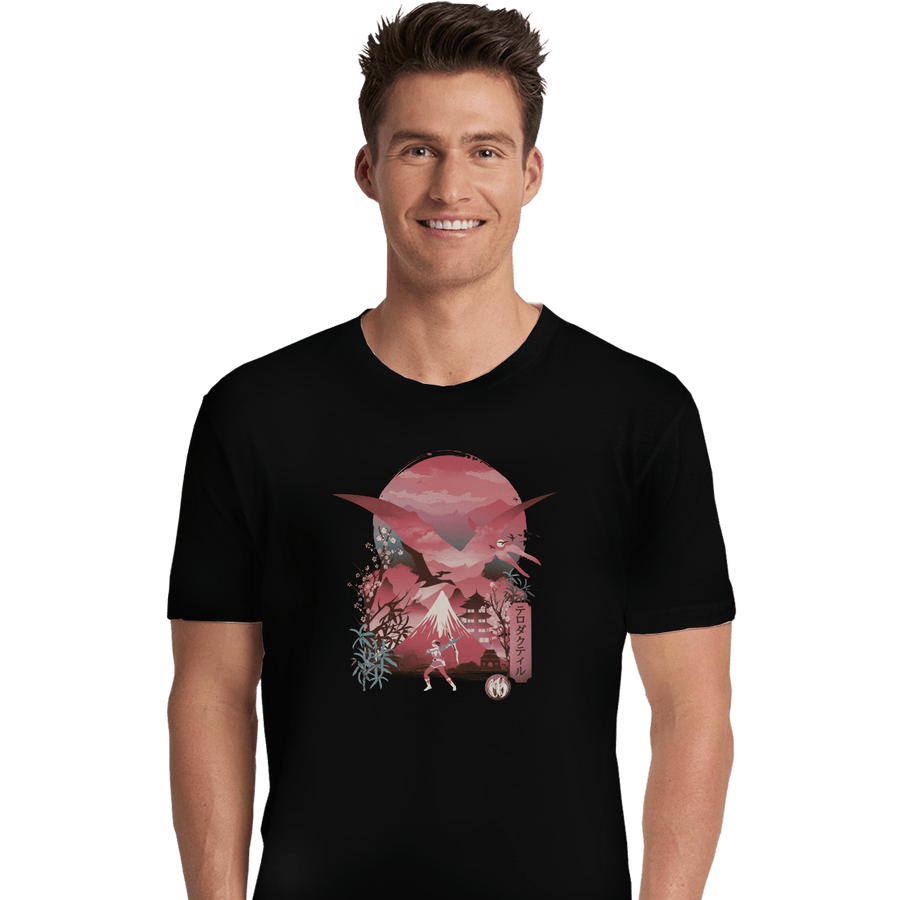 Shirts Premium Shirts, Unisex / Small / Black Pink Ranger Ukiyoe