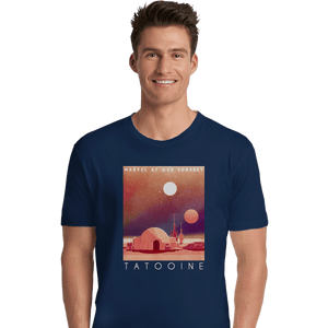 Shirts Premium Shirts, Unisex / Small / Navy Visit Tatooine
