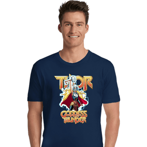 Daily_Deal_Shirts Premium Shirts, Unisex / Small / Navy Mighty Thor