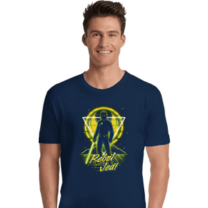 Shirts Premium Shirts, Unisex / Small / Navy Retro Rebel Jedi