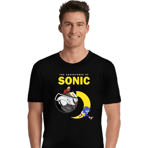 Shirts Premium Shirts, Unisex / Small / Black The Adventures of Sonic