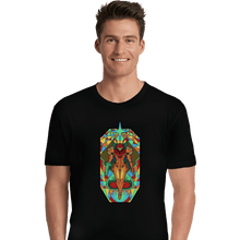 Load image into Gallery viewer, Shirts Premium Shirts, Unisex / Small / Black Stained Glass Hunter
