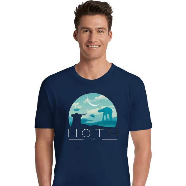 Shirts Premium Shirts, Unisex / Small / Navy Hoth Icy Planet