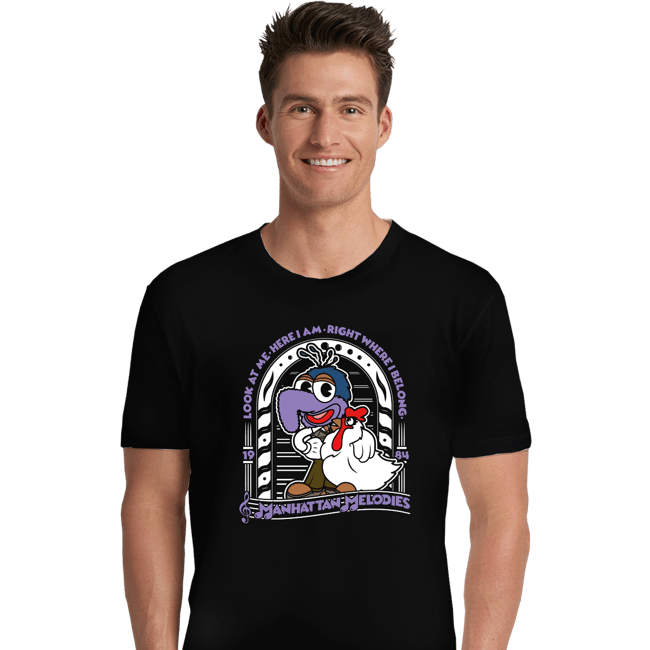 Shirts Premium Shirts, Unisex / Small / Black Gonzo Melodies