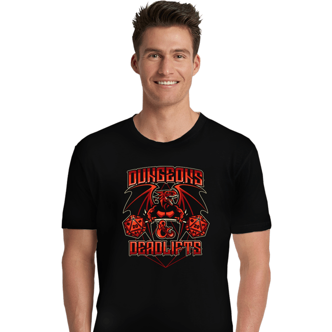Shirts Premium Shirts, Unisex / Small / Black Dungeons And Deadlifts