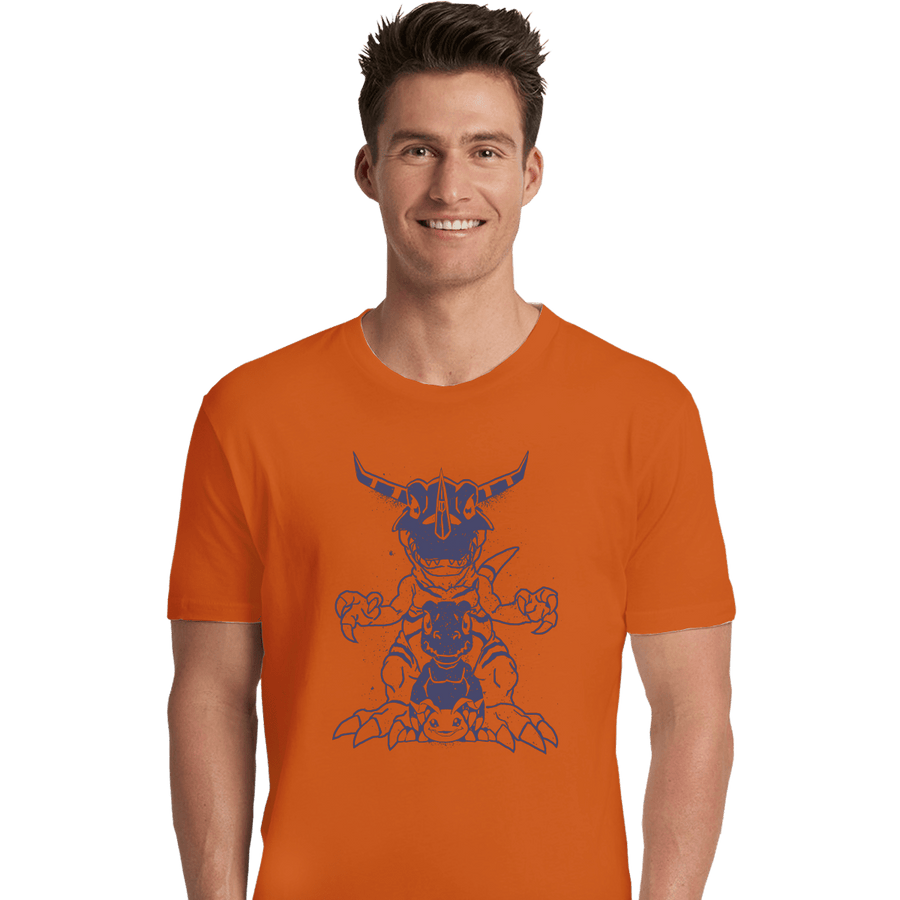 Secret_Shirts Premium Shirts, Unisex / Small / Orange Digimon Evolution