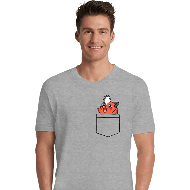 Secret_Shirts Premium Shirts, Unisex / Small / Sports Grey Pocket Pochita