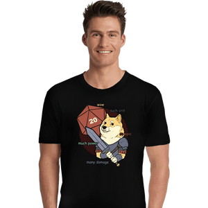 Daily_Deal_Shirts Premium Shirts, Unisex / Small / Black Doge Meme