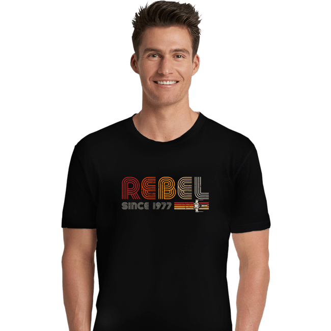 Daily_Deal_Shirts Premium Shirts, Unisex / Small / Black Rebel Since 1977
