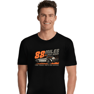 Daily_Deal_Shirts Premium Shirts, Unisex / Small / Black 88 Miles Per Hour