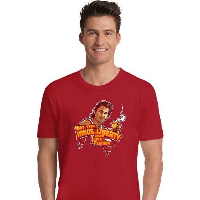 Daily_Deal_Shirts Premium Shirts, Unisex / Small / Red The Wings Of Liberty