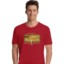 Load image into Gallery viewer, Daily_Deal_Shirts Premium Shirts, Unisex / Small / Red Welcome To Good Burger
