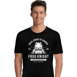 Shirts Premium Shirts, Unisex / Small / Black Frog Knight