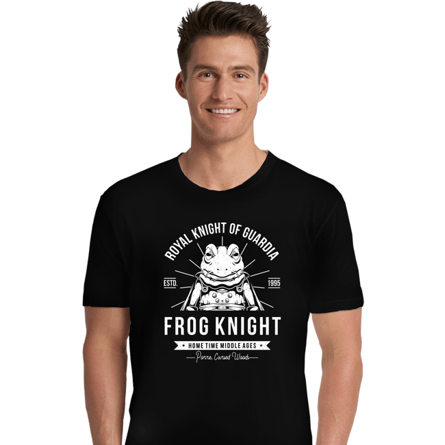Shirts Premium Shirts, Unisex / Small / Black Frog Knight