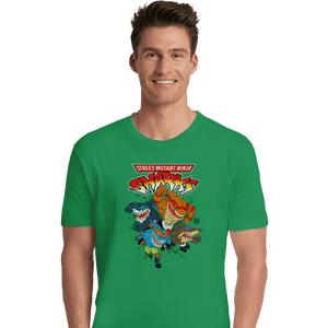 Shirts Premium Shirts, Unisex / Small / Irish Green Street Mutant Ninja Sharks