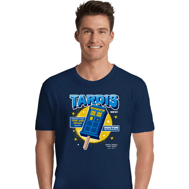 Shirts Premium Shirts, Unisex / Small / Navy Time and Space Ice Cream