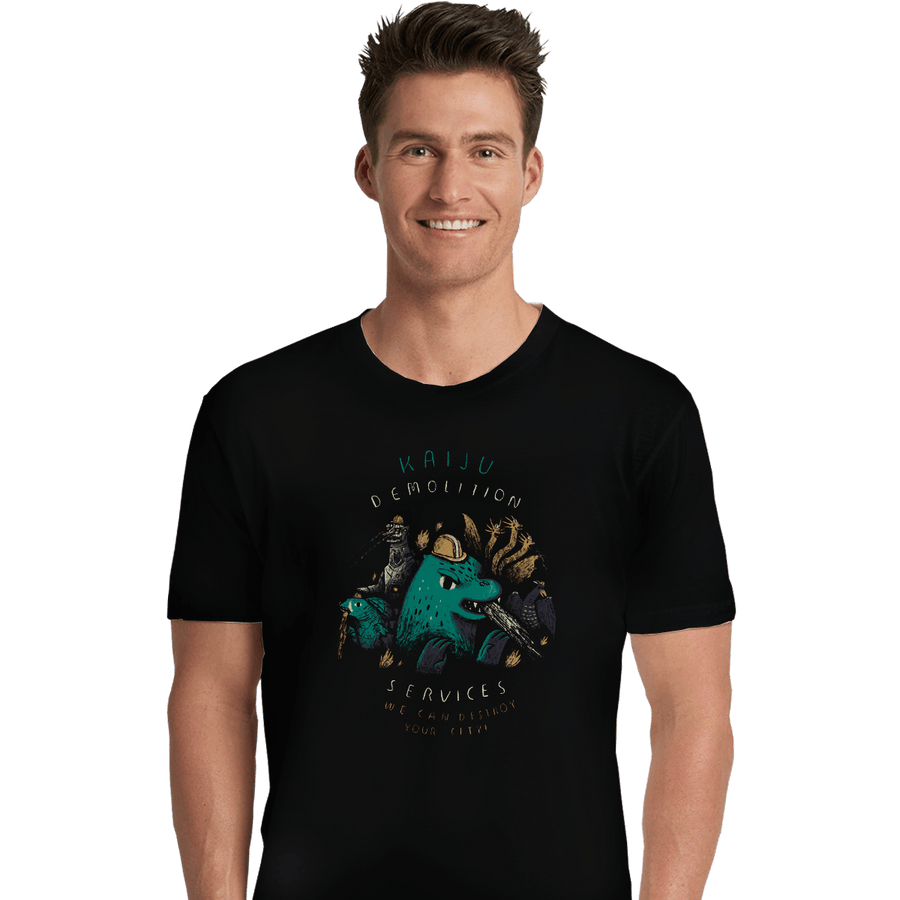 Shirts Premium Shirts, Unisex / Small / Black Kaiju Demolition Services
