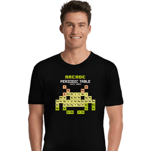Daily_Deal_Shirts Premium Shirts, Unisex / Small / Black Arcade Periodic Table