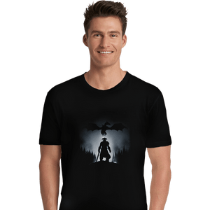 Shirts Premium Shirts, Unisex / Small / Black Skyrim Dragon Hunting